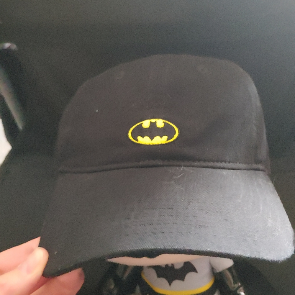 Batman Logo Black Baseball Hat Vintage Unisex